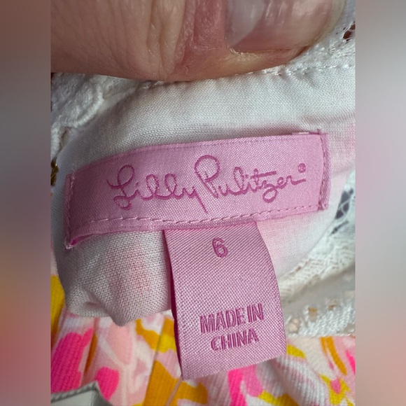 Lilly Pulitzer Sofia Shift Dress Kir Royal Pink White - Picture 9 of 11